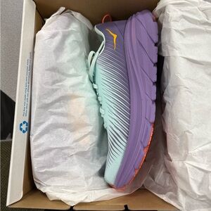 Mint and Purple Running Shoes